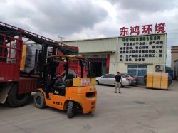 烈日炎炎，兩車東鴻環(huán)保設(shè)備發(fā)往福建